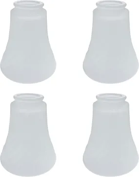# 23126-4 Transitional Frosted Ceiling Fan Replacement Glass Shade.2-1/8"Fitter,4-5/8"Diameter x 4-5/8"Height.4 Pack