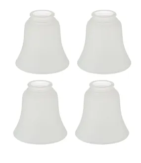 # 23137-4 Transitional Frosted Ceiling Fan Replacement Glass Shade.2-1/8"Fitter,4-3/4"Diameter x 4-3/4"Height.4 Pack