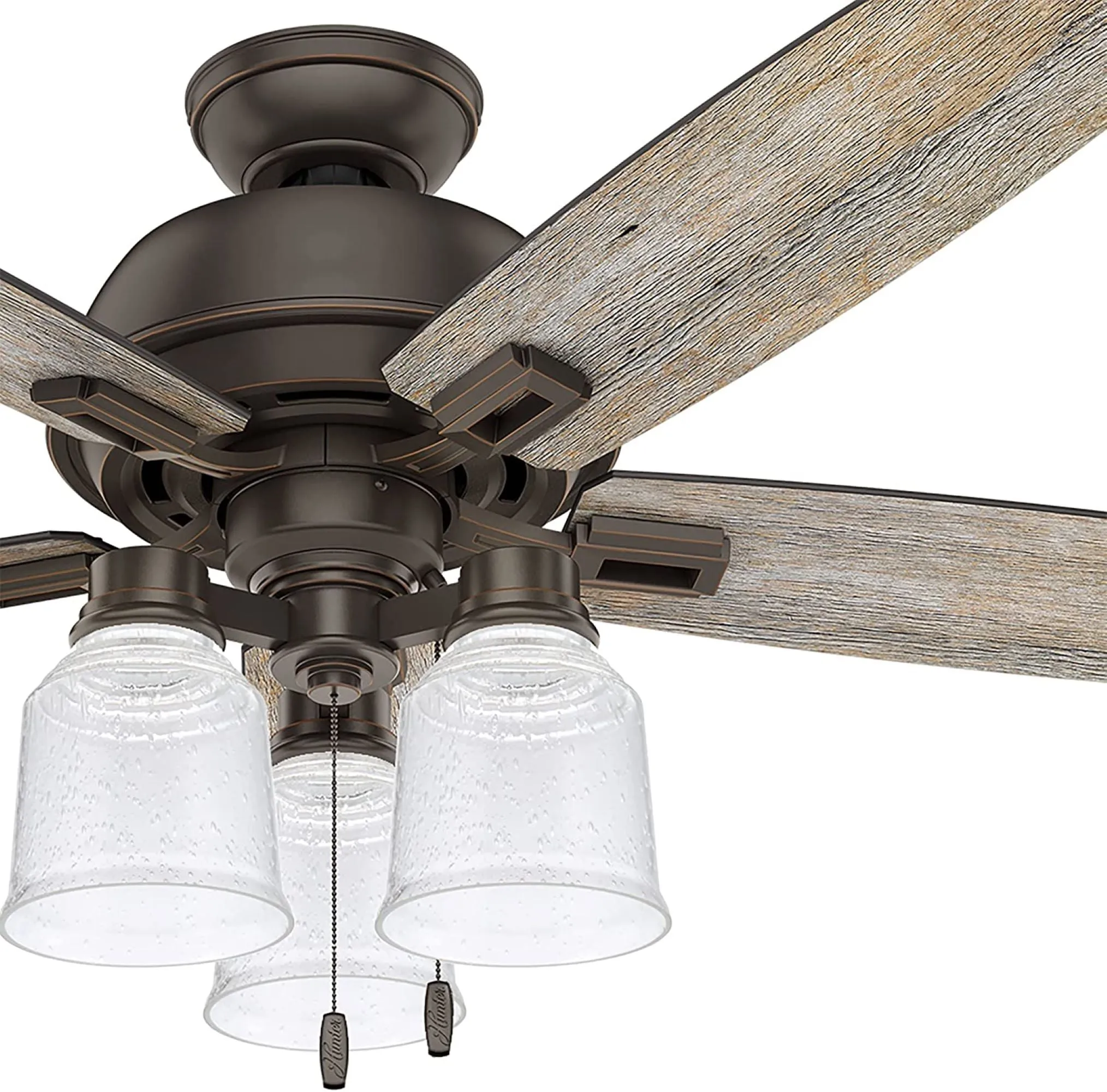 # 23158-4 Transitional Clear & Seeded Ceiling Fan Replacement Glass Shade.2-1/8"Fitter,4-1/2"Diameter x 4-7/8"Height.4 Pack