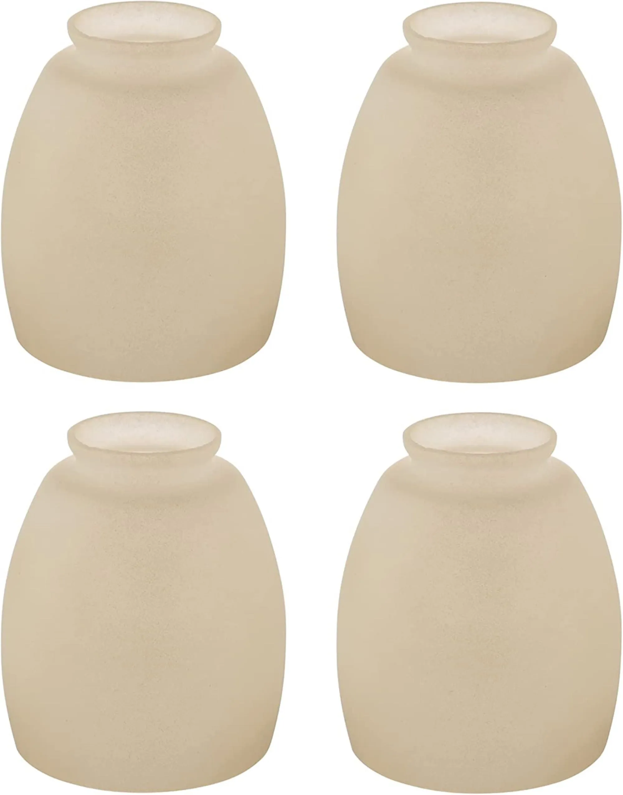 # 23159-4 Tranditional Amber Ceiling Fan Replacement Glass Shade.2-1/4"Fitter,4-1/4"Diameter x 4-7/8"Height.4 Pack