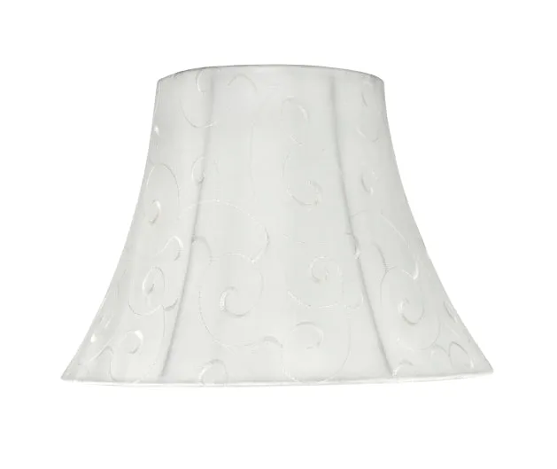 # 70098-21 One-Light Plug-In Swag Pendant Light Conversion Kit with Transitional Bell Fabric Lamp Shade, Beige, 13" width