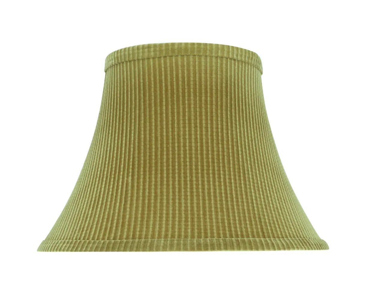 # 70211-21 One-Light Plug-In Swag Pendant Light Conversion Kit with Transitional Bell Fabric Lamp Shade, Brown-Green, 13" width