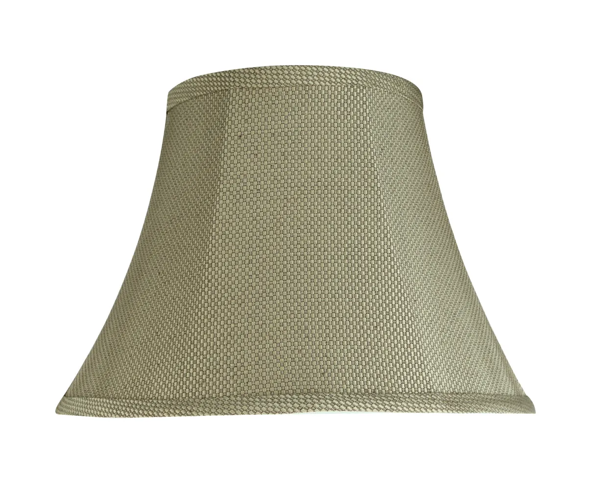 # 70214-21 One-Light Plug-In Swag Pendant Light Conversion Kit with Transitional Bell Fabric Lamp Shade, Light Beige, 13" width