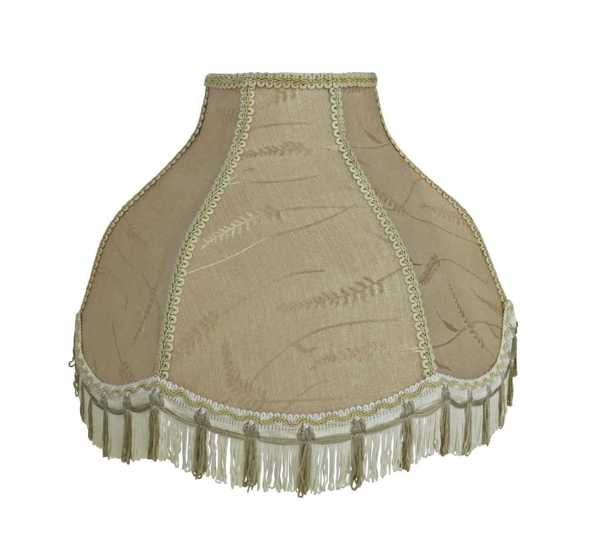 # 70301-21 One-Light Plug-In Swag Pendant Light Conversion Kit with Transitional Scallop Bell Fabric Lamp Shade, Off White, 17" width