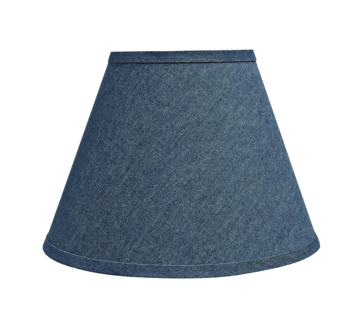 # 72194-21 One-Light Plug-In Swag Pendant Light Conversion Kit with Transitional Hardback Empire Fabric Lamp Shade, Washing Blue, 12" width