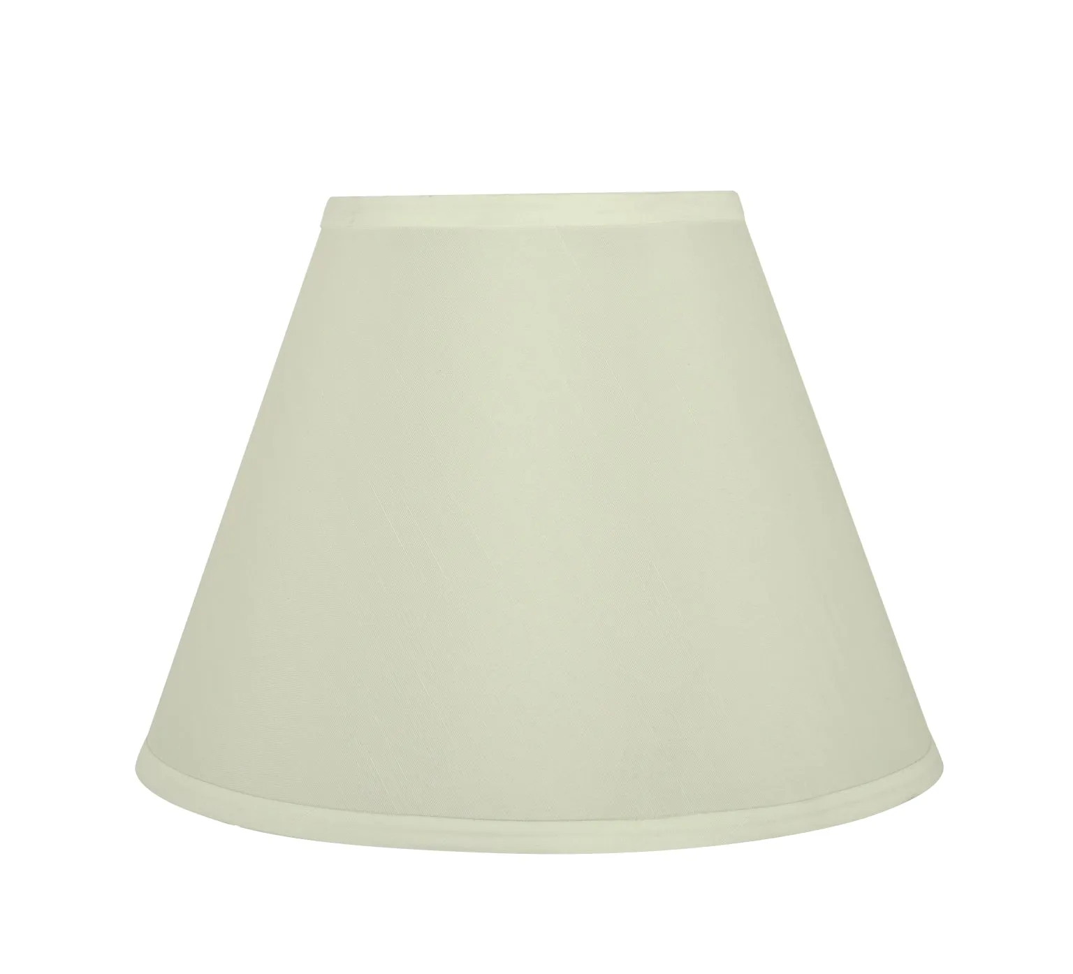 # 72195-21 One-Light Plug-In Swag Pendant Light Conversion Kit with Transitional Hardback Empire Fabric Lamp Shade, Off White, 12" width