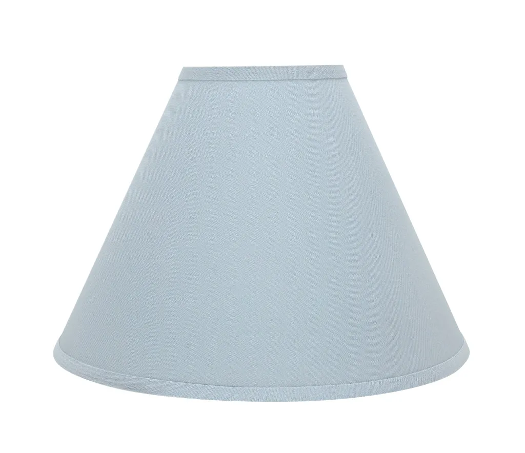 # 72267-21 Two-Light Plug-In Swag Pendant Light Conversion Kit with Transitional Hardback Empire Fabric Lamp Shade, Light Blue, 16" width