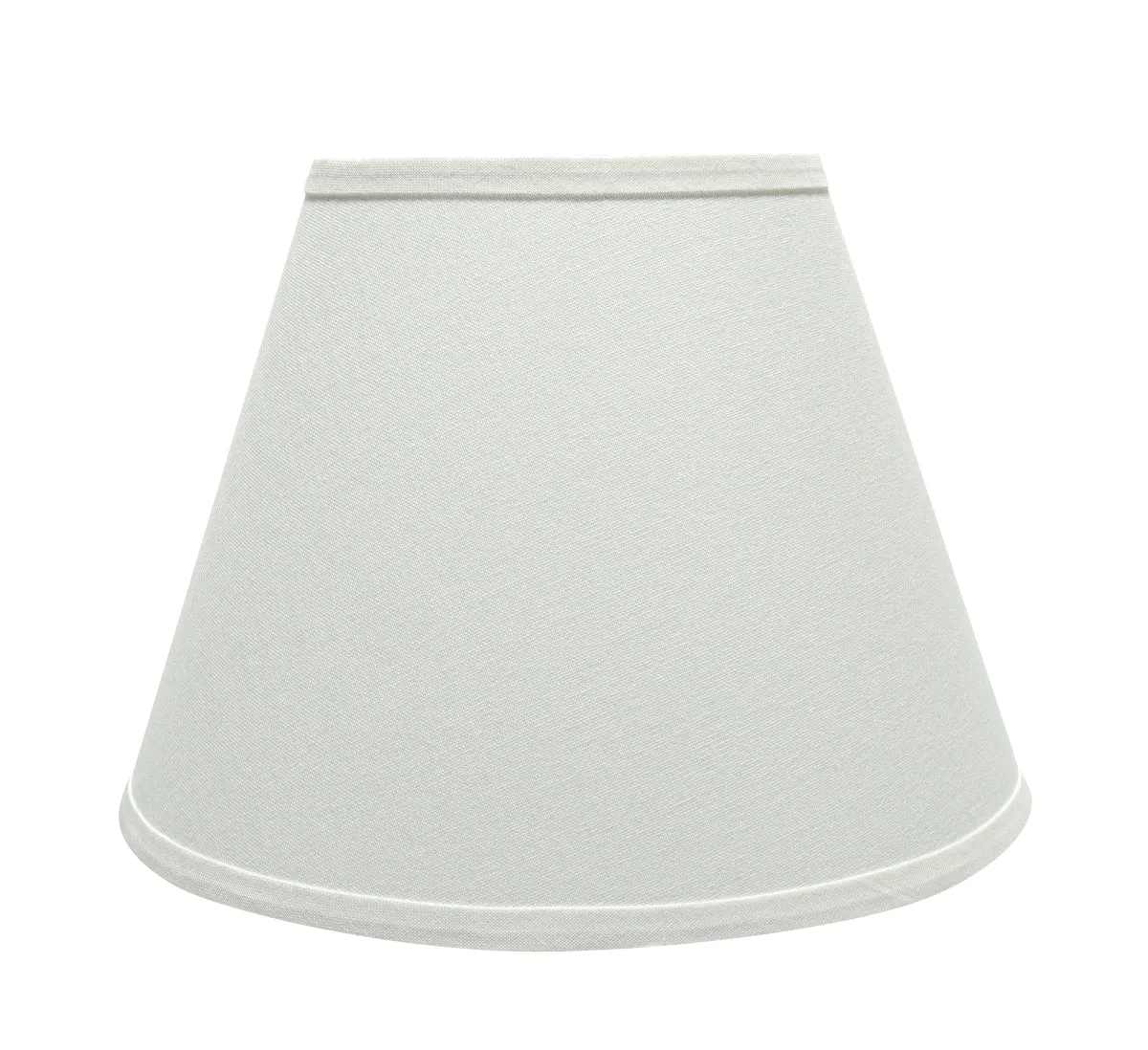 # 72682-21 One-Light Plug-In Swag Pendant Light Conversion Kit with Transitional Hardback Empire Fabric Lamp Shade, White, 13" width
