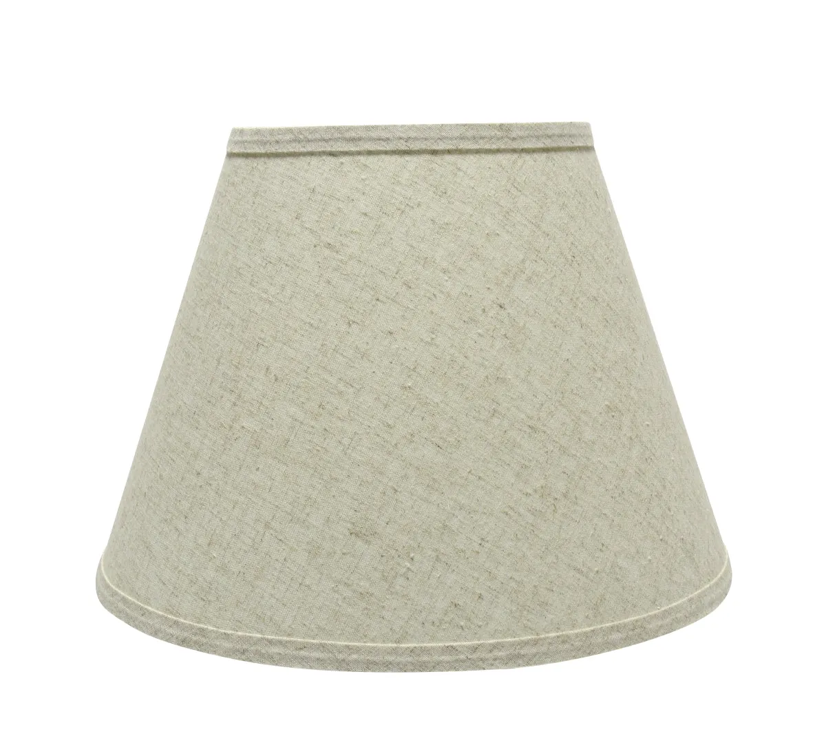 # 72683-21 One-Light Plug-In Swag Pendant Light Conversion Kit with Transitional Hardback Empire Fabric Lamp Shade, Beige, 13" width