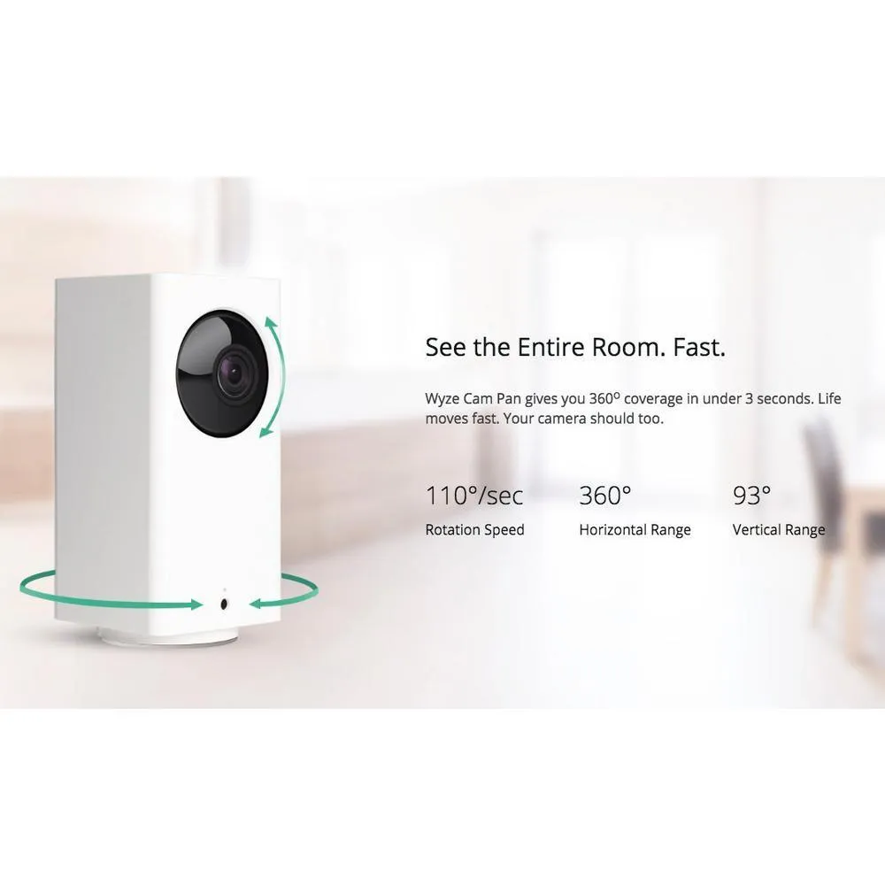 1080p Pan/Tilt/Zoom Indoor Wireless Wi-Fi Smart Home Camera Night Vision 2Way Audio Alexa/Google Ready 32GB Card