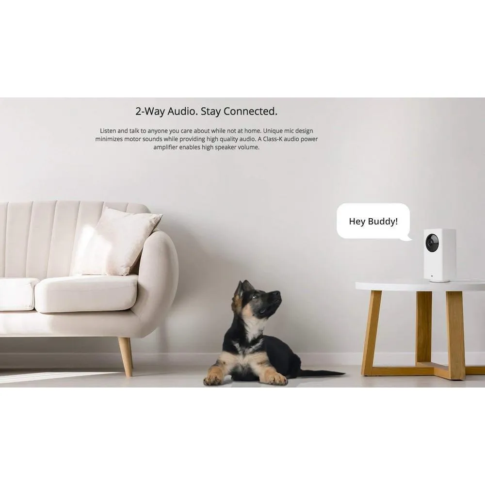 1080p WyzeCam Pan/Tilt/Zoom Wi-Fi Indoor Smart Home Camera, Night Vision, 2-Way Mic, Alexa Ready, 14 Day Cloud