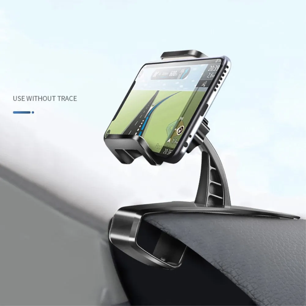 3 in 1 Car GPS Smartphone Holder: Dashboard / Visor Clamp   AC Grid Clip for Telefunken Outdoor LTE - Black