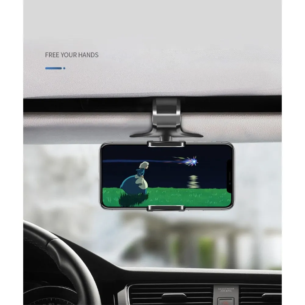 3 in 1 Car GPS Smartphone Holder: Dashboard / Visor Clamp   AC Grid Clip for Telefunken Outdoor LTE - Black