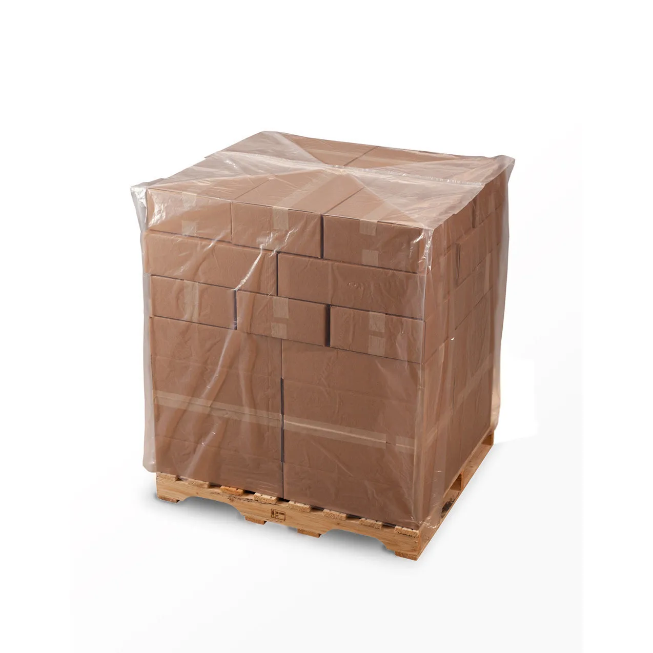 36" x 28" x 60" x 2 mil Clear Eco-Manufactured Plastic Pallet Top Covers (Roll of 130)