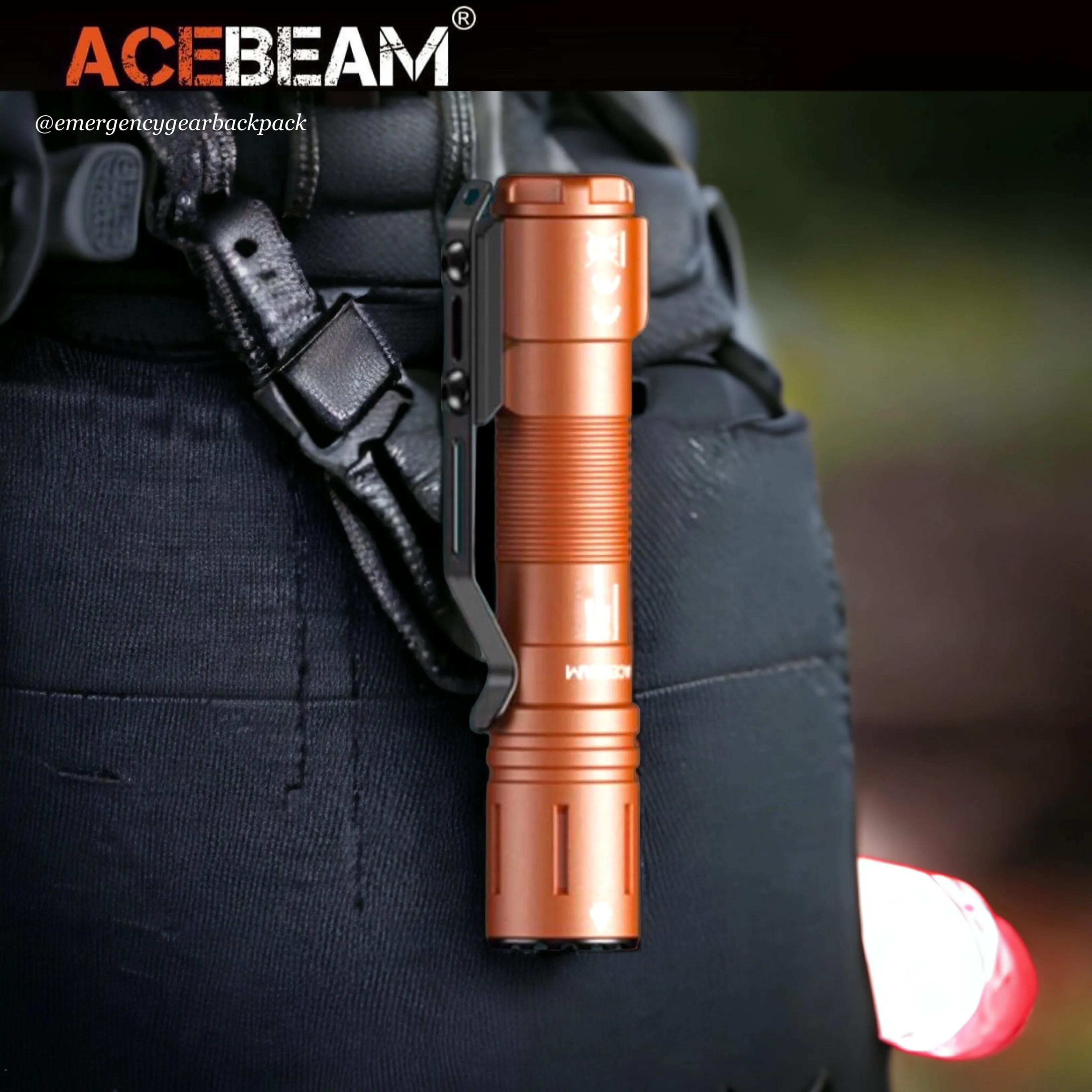 ACEBEAM P15 1700LMS 330M EDC Tactical Flashlight