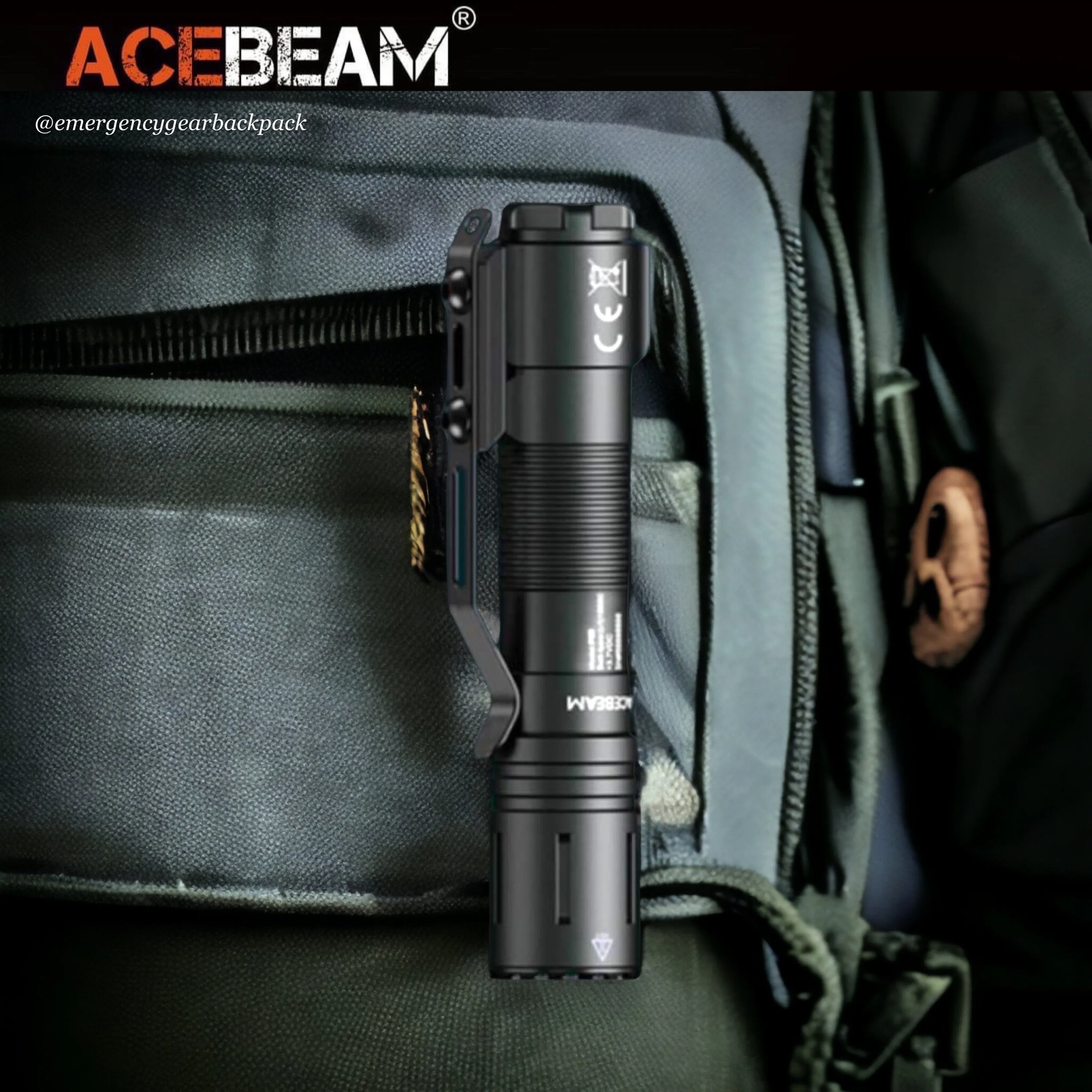 ACEBEAM P15 1700LMS 330M EDC Tactical Flashlight