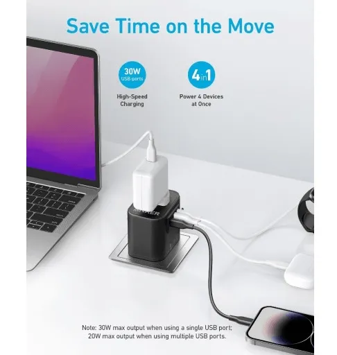 Anker 312 Outlet Extender - Black