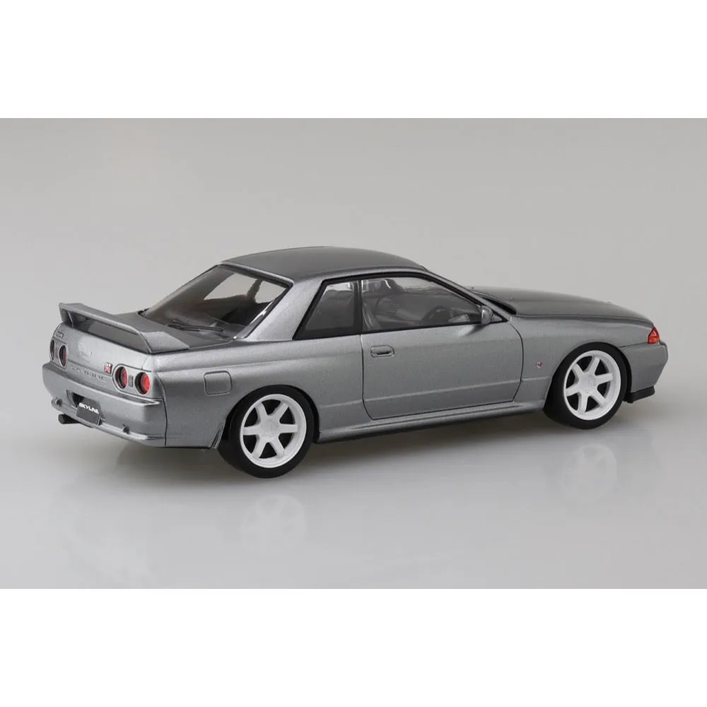Aoshima A006637 1/32 Nissan R32 Skyline GT-R Custom Wheel Spark Silver Snap Kit No.14-SP4