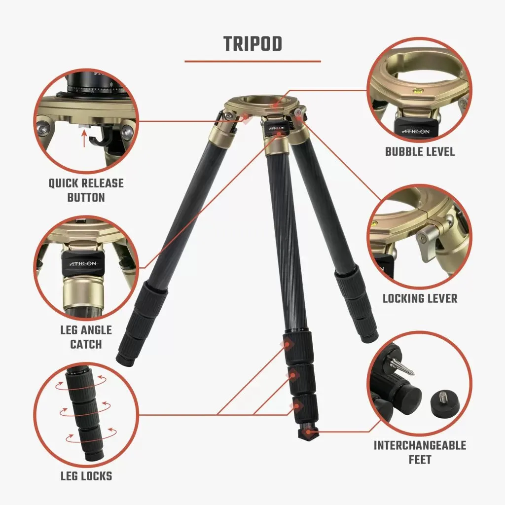 Athlon Midas CF36 Carbon Fiber Tripod