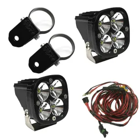Baja Designs 497102 LED Light Pods Kit W/A Pillar Mounts 2.00 Inch Harness Squadron Pro Baja Designs