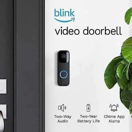 Blink Video Doorbell   1 Outdoor 4 smart security camera (4th Gen) with Sync Module 2  (Refurbished)