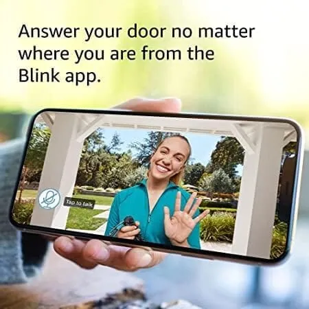 Blink Video Doorbell   1 Outdoor 4 smart security camera (4th Gen) with Sync Module 2  (Refurbished)