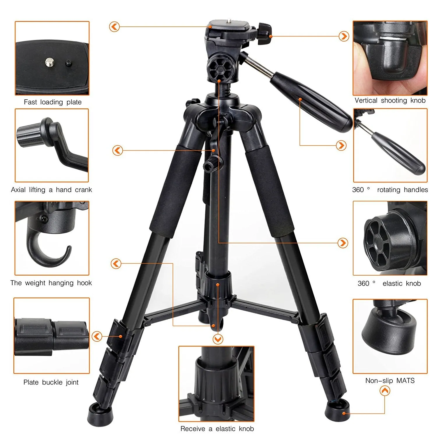 Boutique Portable Tripod Platform Set Micro Single DSLR Camera Camera Travel With High Quality Aluminum