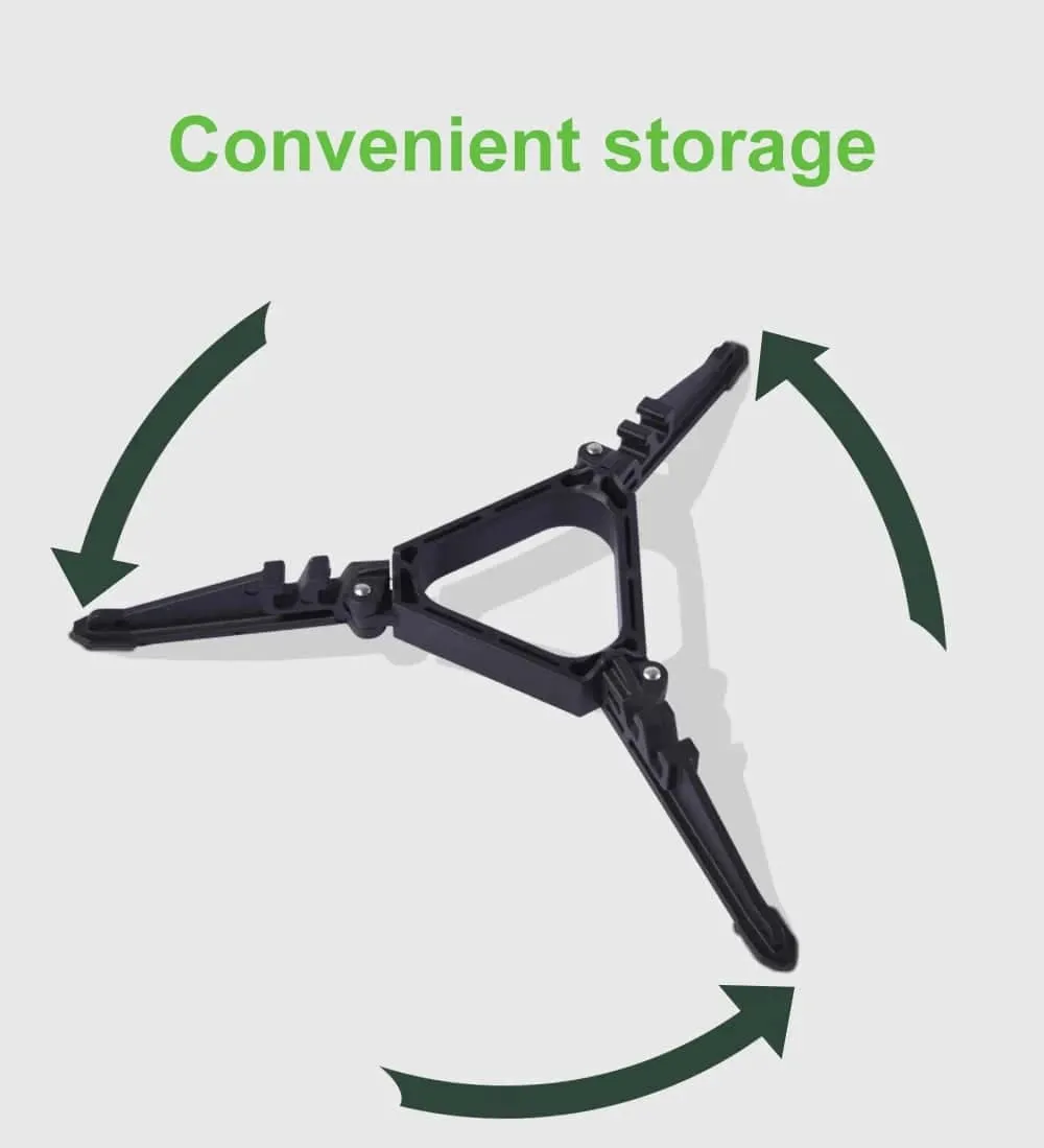 BRS-113 Foldable Flat Gas Tank Bracket Outdoor Stove Gas Tank Holder Canister Tripods Stand Anti Dumping Base Tilting Prevention