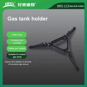 BRS-113 Foldable Flat Gas Tank Bracket Outdoor Stove Gas Tank Holder Canister Tripods Stand Anti Dumping Base Tilting Prevention