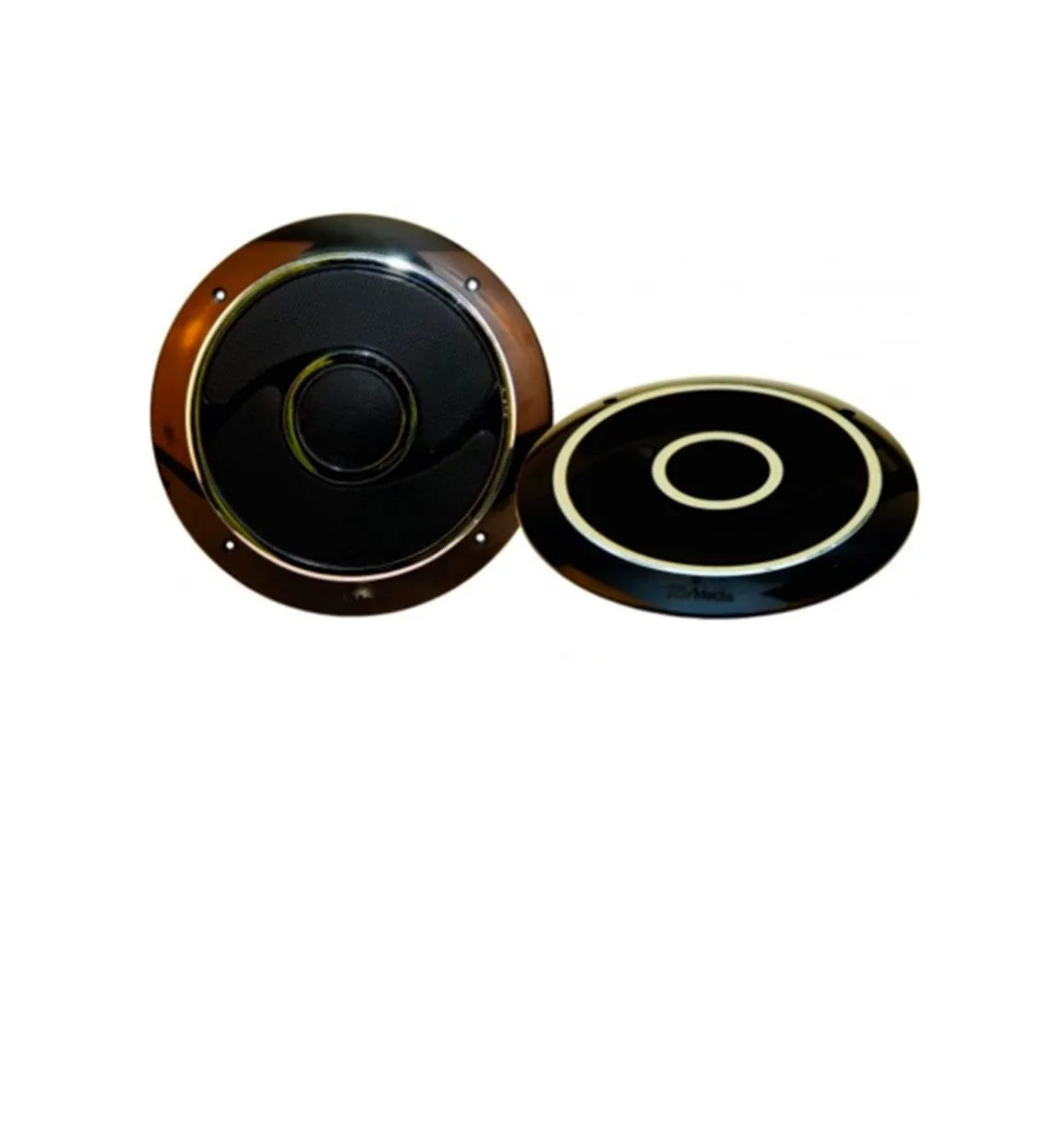 Camec RV Media 180 Watt 6 Inch Black/Chrome 2-way RV Speakers