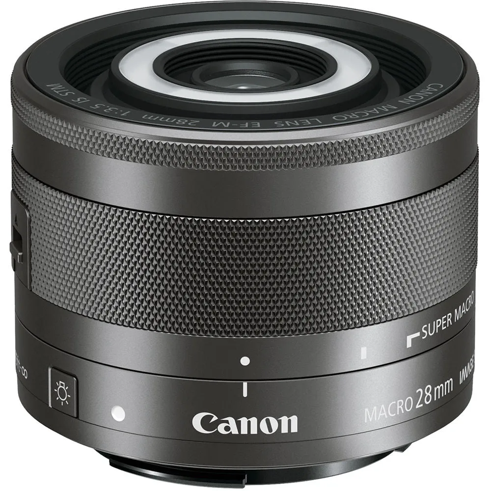 Canon EF-M 28mm f/3.5 Macro IS STM Lens for Canon EOS M Series Mirrorless Cameras