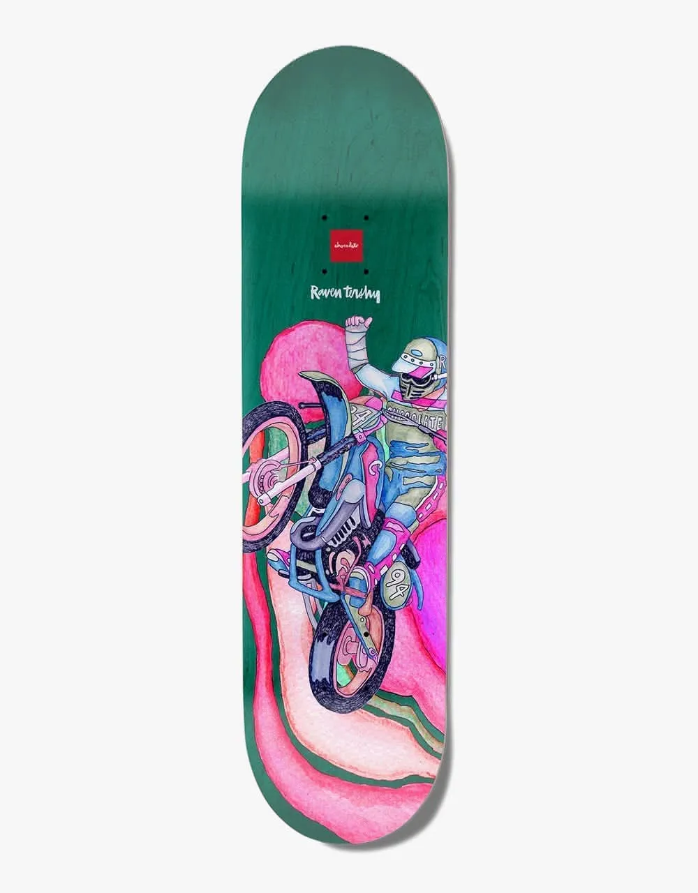 Chocolate Tershy Psych Bike Skateboard Deck - 8.25"