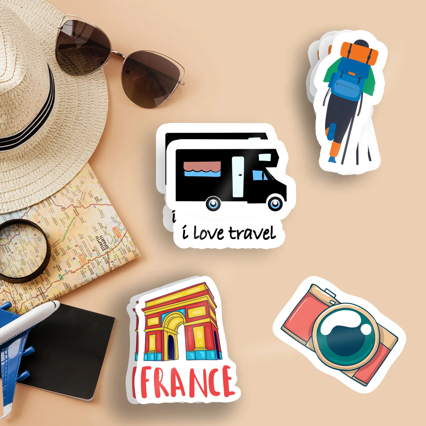 Custom Travel Stickers