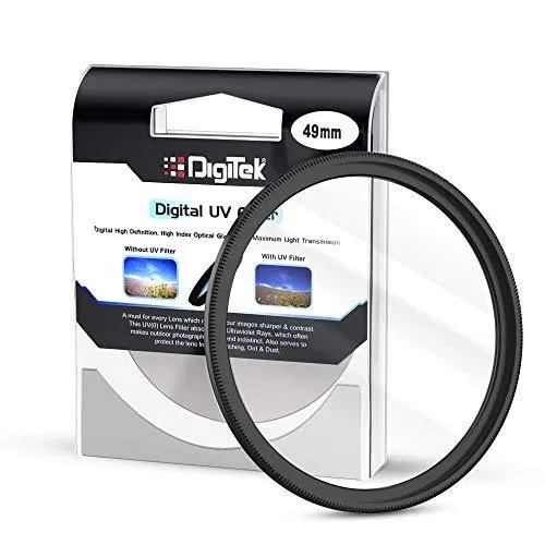 Digitek UV-Protection Lens Filter (Filter with Slim Frame for DSLR Camera Lens Protection from UV Rays, Dust & Scratches)