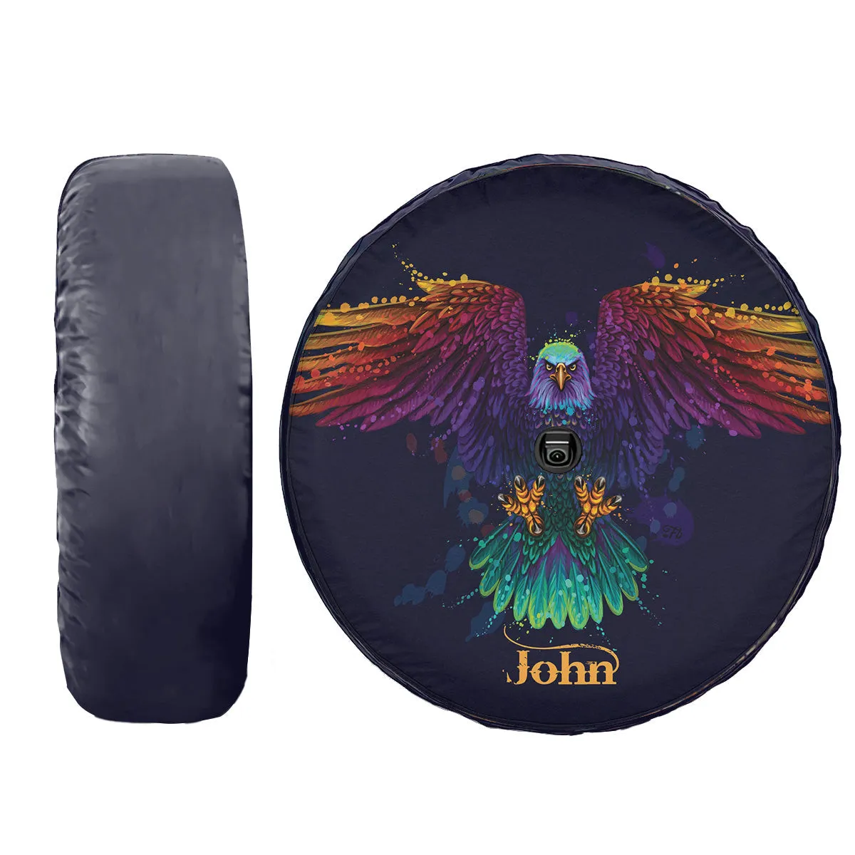 Eagle Custom Name Spare Tire Cover - Christian Tire Cover