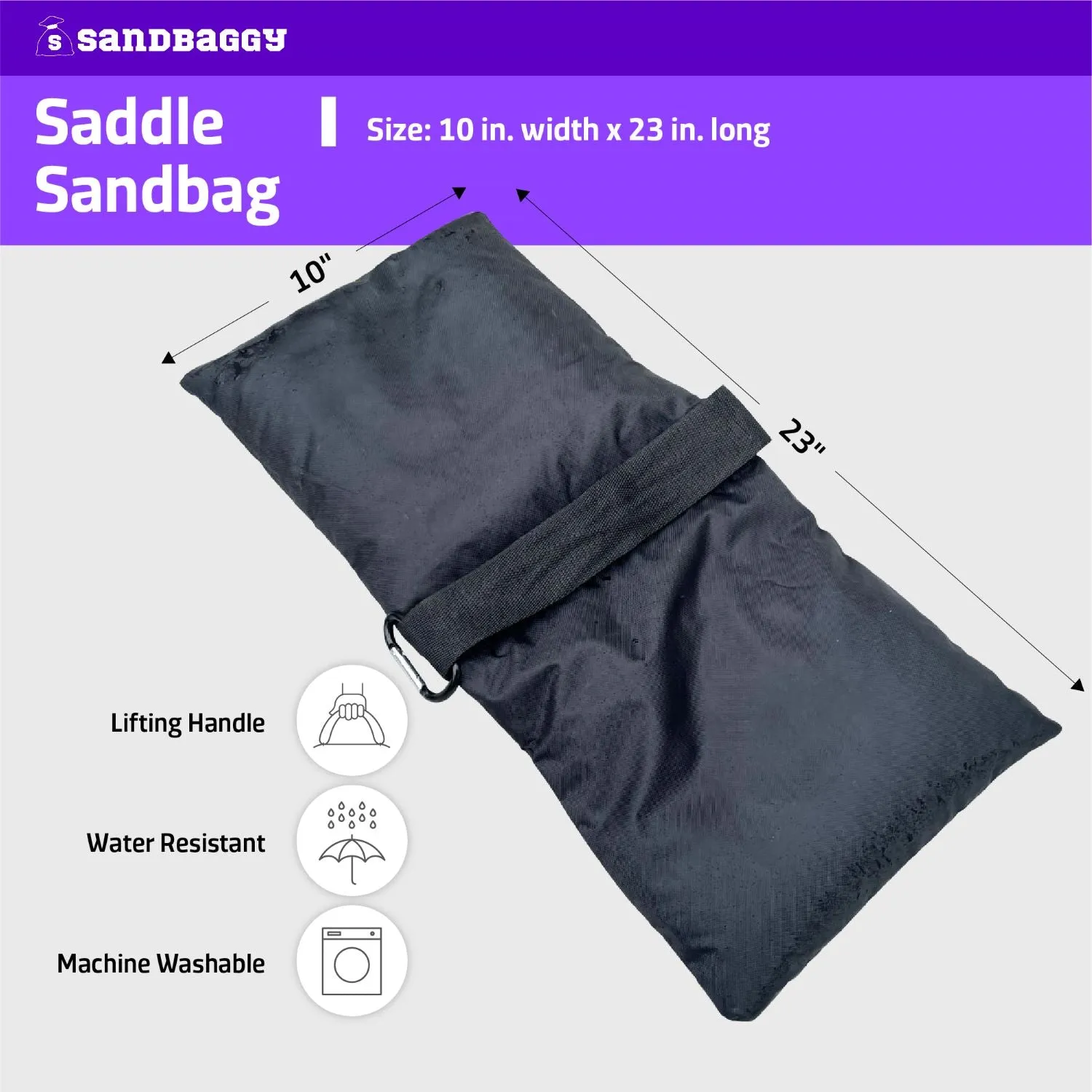 Empty Saddle Sandbags For Photography (25 lb. Capacity)