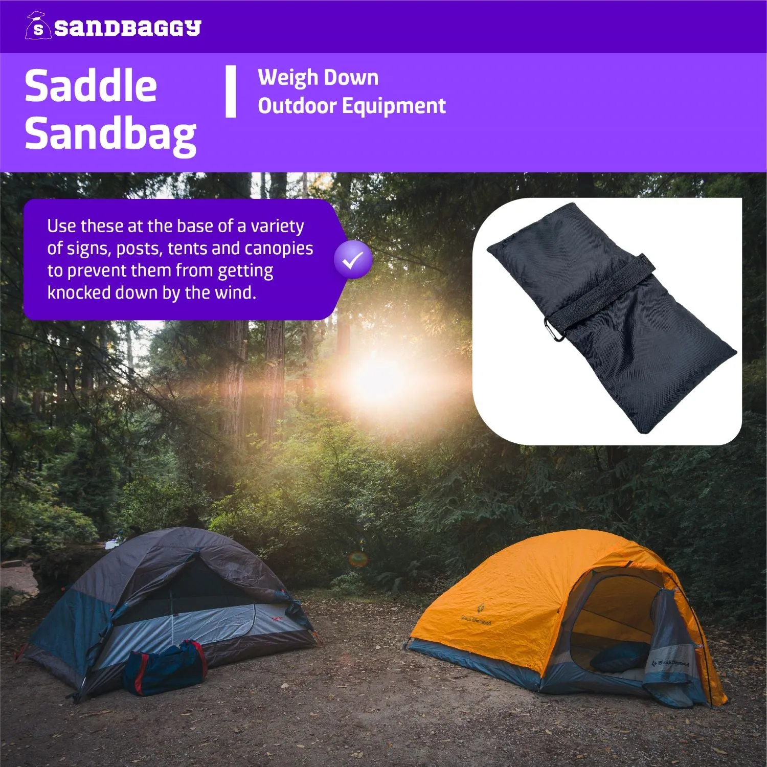 Empty Saddle Sandbags For Photography (25 lb. Capacity)