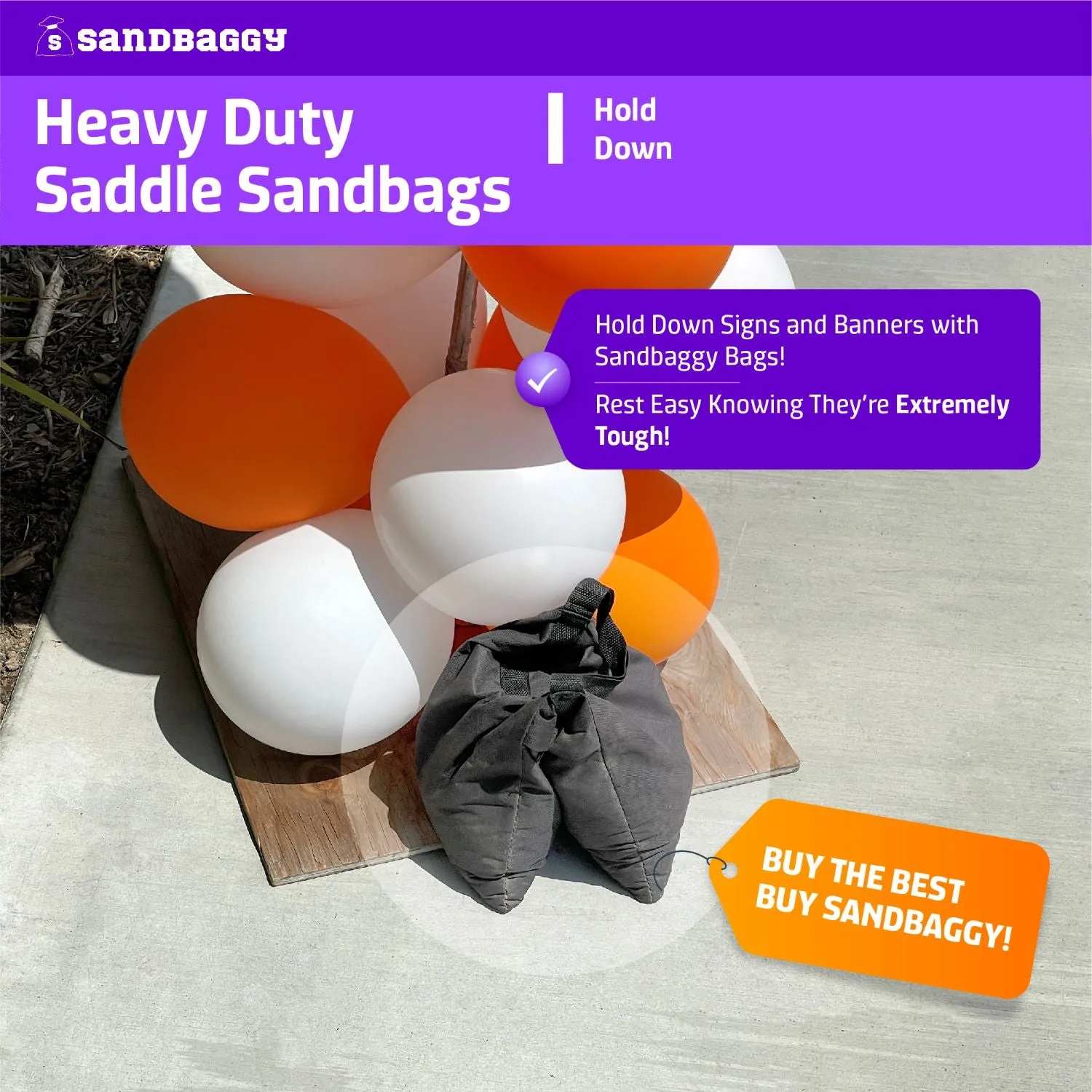 Empty Saddle Sandbags For Photography (25 lb. Capacity)
