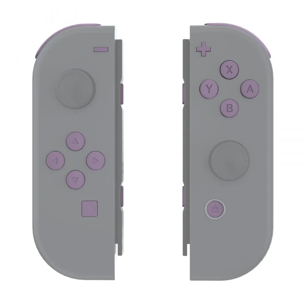 eXtremeRate Dark Grayish Violet Replacement ABXY Direction Keys SR SL L R ZR ZL Trigger Buttons Springs, Full Set Buttons Repair Kits with Tools for NS Switch JoyCon & OLED JoyCon - JoyCon Shell NOT Included - AJ227