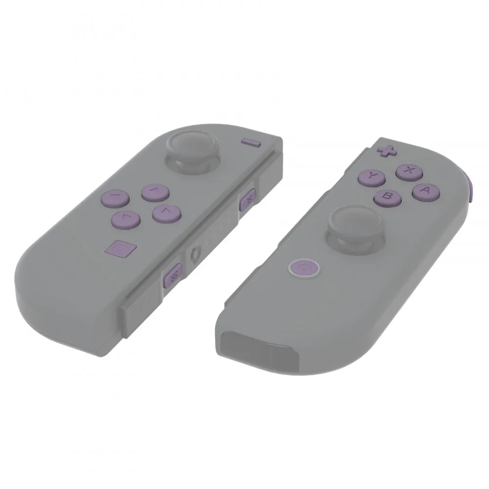 eXtremeRate Dark Grayish Violet Replacement ABXY Direction Keys SR SL L R ZR ZL Trigger Buttons Springs, Full Set Buttons Repair Kits with Tools for NS Switch JoyCon & OLED JoyCon - JoyCon Shell NOT Included - AJ227