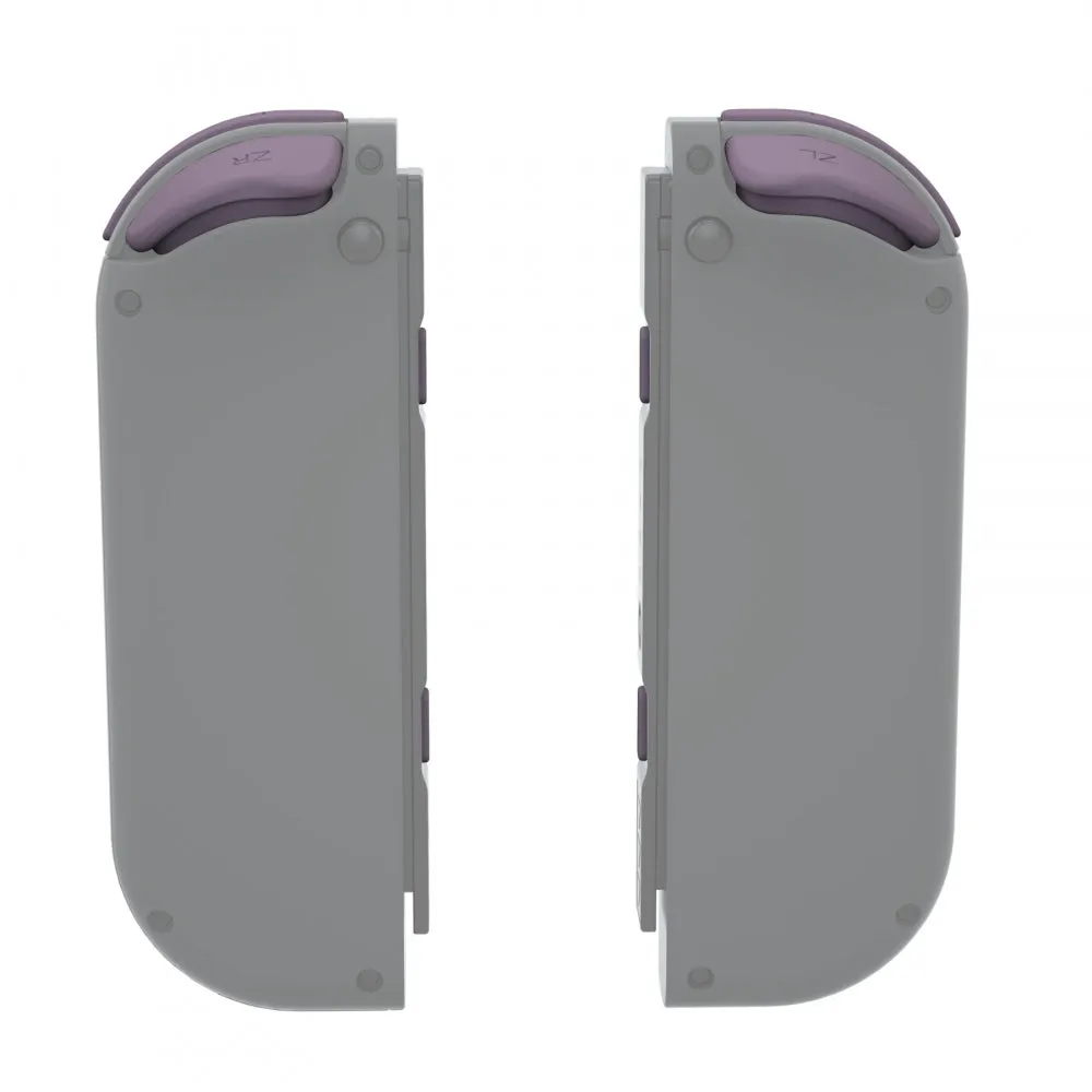 eXtremeRate Dark Grayish Violet Replacement ABXY Direction Keys SR SL L R ZR ZL Trigger Buttons Springs, Full Set Buttons Repair Kits with Tools for NS Switch JoyCon & OLED JoyCon - JoyCon Shell NOT Included - AJ227