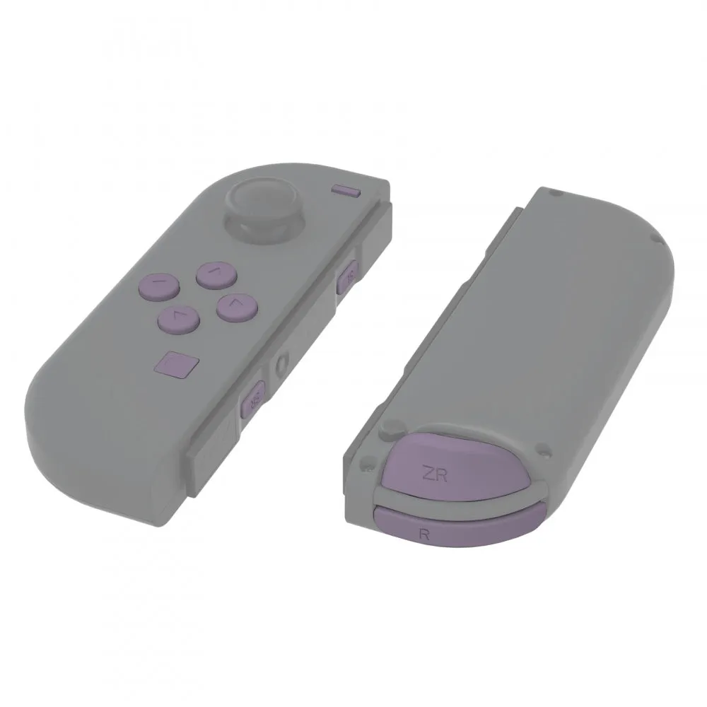 eXtremeRate Dark Grayish Violet Replacement ABXY Direction Keys SR SL L R ZR ZL Trigger Buttons Springs, Full Set Buttons Repair Kits with Tools for NS Switch JoyCon & OLED JoyCon - JoyCon Shell NOT Included - AJ227