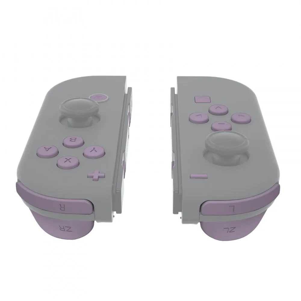 eXtremeRate Dark Grayish Violet Replacement ABXY Direction Keys SR SL L R ZR ZL Trigger Buttons Springs, Full Set Buttons Repair Kits with Tools for NS Switch JoyCon & OLED JoyCon - JoyCon Shell NOT Included - AJ227