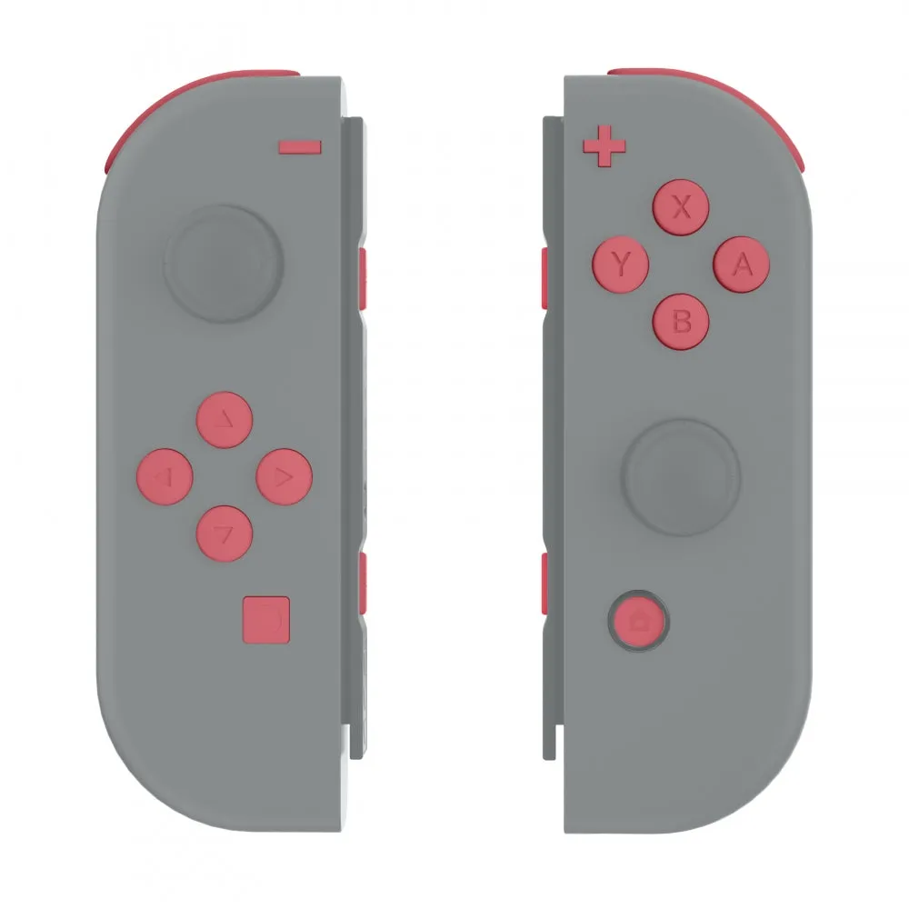 eXtremeRate Indian Red Replacement ABXY Direction Keys SR SL L R ZR ZL Trigger Buttons Springs, Full Set Buttons Repair Kits with Tools for NS Switch JoyCon & OLED JoyCon - JoyCon Shell NOT Included - AJ219