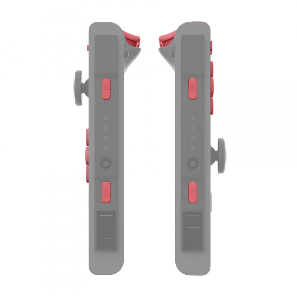 eXtremeRate Indian Red Replacement ABXY Direction Keys SR SL L R ZR ZL Trigger Buttons Springs, Full Set Buttons Repair Kits with Tools for NS Switch JoyCon & OLED JoyCon - JoyCon Shell NOT Included - AJ219