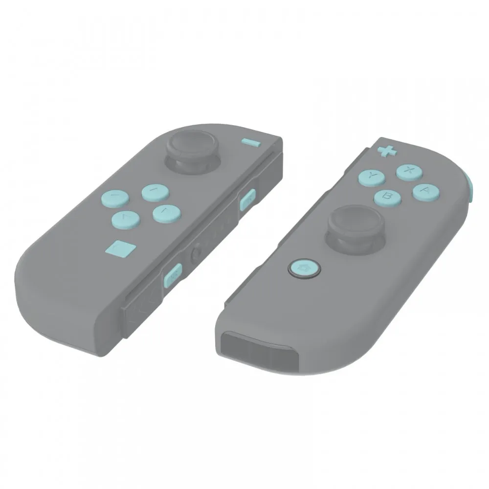 eXtremeRate Light Cyan Replacement ABXY Direction Keys SR SL L R ZR ZL Trigger Buttons Springs, Full Set Buttons Repair Kits with Tools for NS Switch JoyCon & OLED JoyCon - JoyCon Shell NOT Included - AJ228