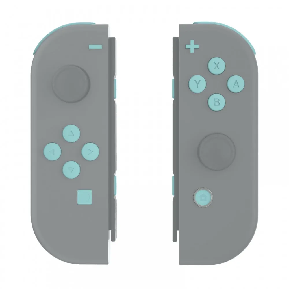 eXtremeRate Light Cyan Replacement ABXY Direction Keys SR SL L R ZR ZL Trigger Buttons Springs, Full Set Buttons Repair Kits with Tools for NS Switch JoyCon & OLED JoyCon - JoyCon Shell NOT Included - AJ228