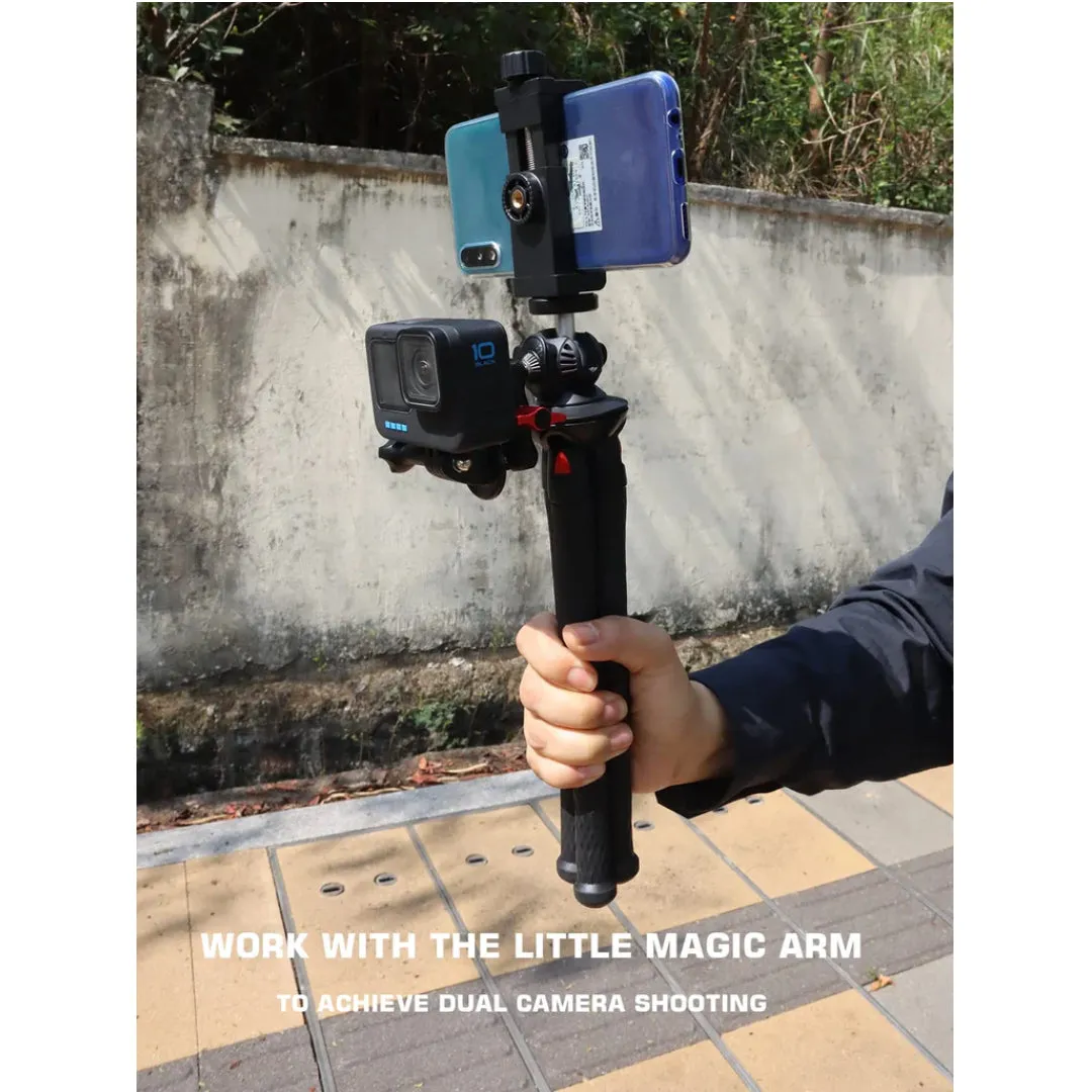 Flexible Tripod for Smartphone with 360°Rotary Tilt Ballhead & XL Vertical and Horizontal Phone Mount