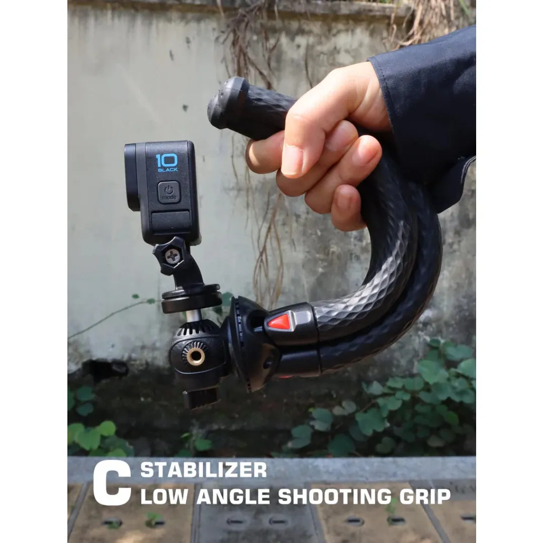 Flexible Tripod for Smartphone with 360°Rotary Tilt Ballhead & XL Vertical and Horizontal Phone Mount