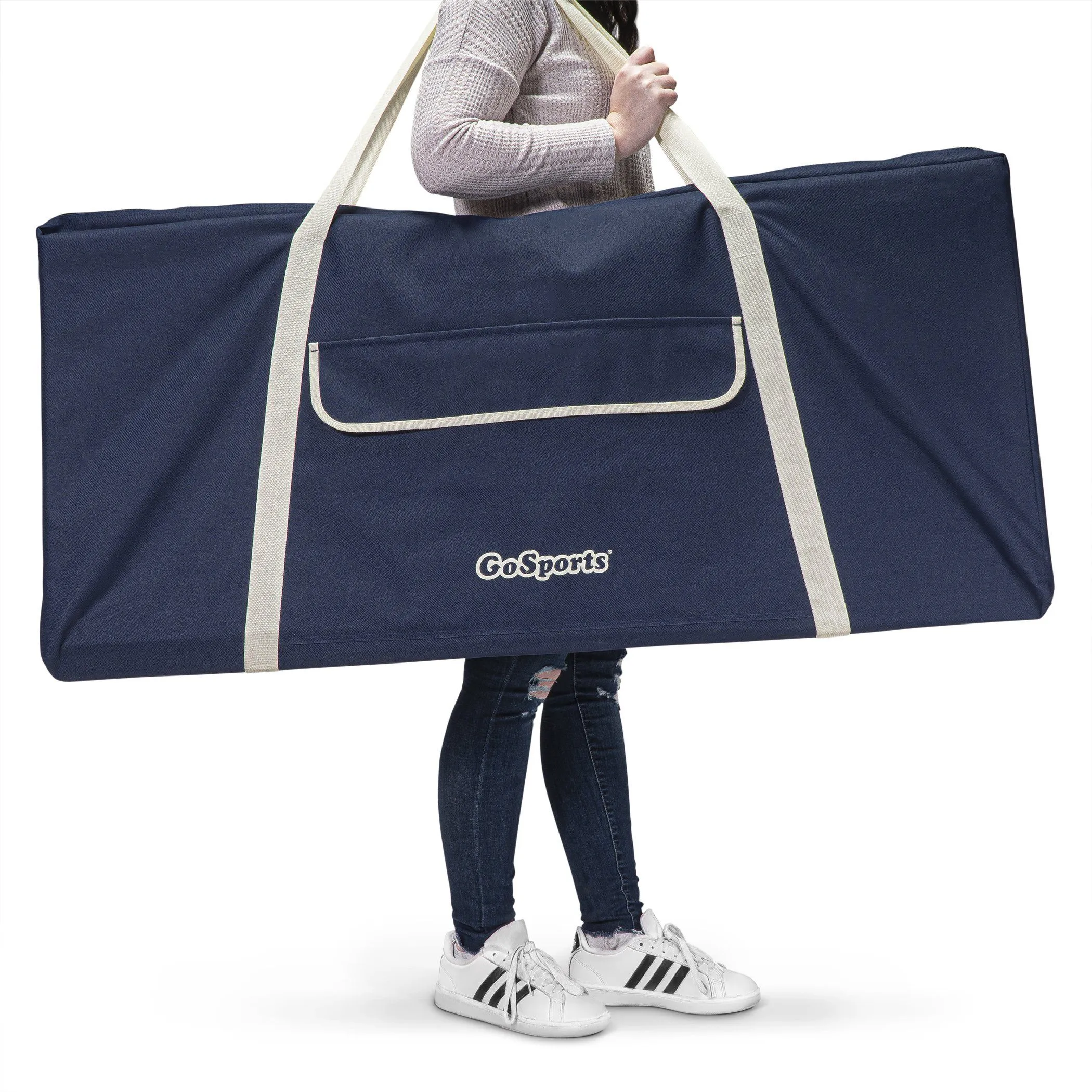 GoSports 4 ft Wide Portable 4-in-a-Row Game - White